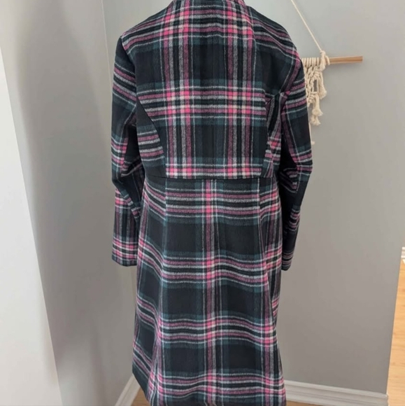 Torrid peacoat Size 00 Black Pink Green Soft - Picture 4 of 7